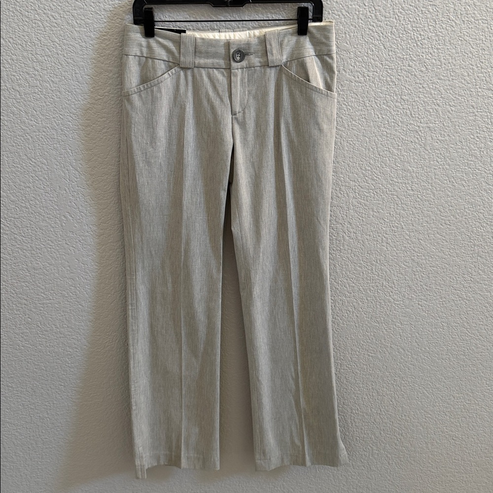 Banana Republic Martin Fit Gray Straight Leg Trouser Pants Size 4 Career Work